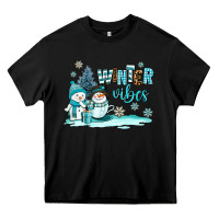 Black winter vibes Heavy Core Tee - AdoDesignShop