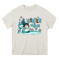 Cream winter vibes Heavy Core Tee - AdoDesignShop