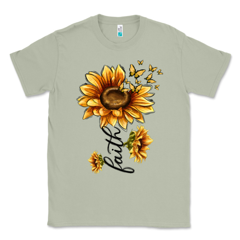 Faith Sunflower Classic Tee by MaliasSmallBusiness | Teevron