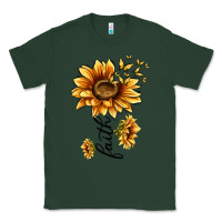 Sports Green faith sunflower Classic Tee - MaliasSmallBusiness