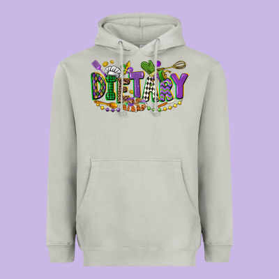 Dietary Mardi Gras Heavyweight Hoodie Designed By Cowgirlartshop