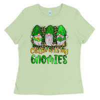 Matcha st patrick s chillin with my gnomies Ladies Tee - JahusDesignShop