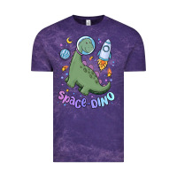Cloud Purple space dino Vintage Tee - MaliasSmallBusiness
