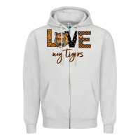 Dove Grey My Tigers Zipper Hoodie - Bettercallsaul