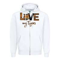White My Tigers Zipper Hoodie - Bettercallsaul