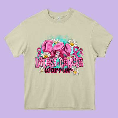 Breast Cancer Warrior Heavy Core Tee Designed By Adodesignshop