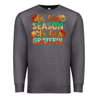 Charcoal Heather tis the season to be grateful Premium Sweatshirt - CowGirlArtShop