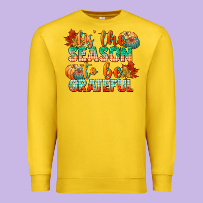Tis The Season To Be Grateful Premium Sweatshirt Designed By Cowgirlartshop