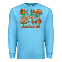 Ocean Blue tis the season to be grateful Premium Sweatshirt - CowGirlArtShop