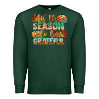 Sports Green tis the season to be grateful Premium Sweatshirt - CowGirlArtShop