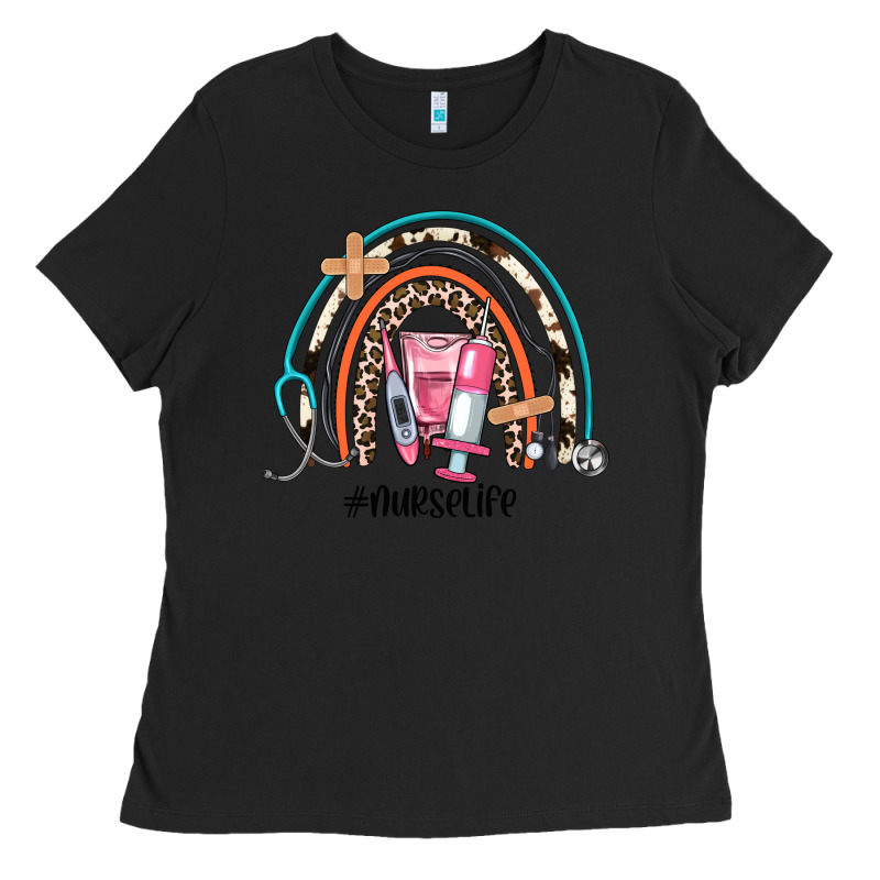 Nurse Life Rainbow Ladies Tee by JahusDesignShop | Teevron