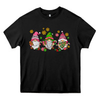 Black pink christmas gnomies Heavy Core Tee - AdoDesignShop