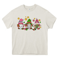 Cream pink christmas gnomies Heavy Core Tee - AdoDesignShop