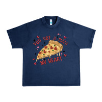 Navy you got a pizza my heart Urban Heavy Tee - MaliasSmallBusiness