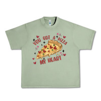 Oil Green you got a pizza my heart Urban Heavy Tee - MaliasSmallBusiness