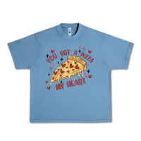 Pebble Blue you got a pizza my heart Urban Heavy Tee - MaliasSmallBusiness