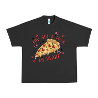Pigment Black you got a pizza my heart Urban Heavy Tee - MaliasSmallBusiness