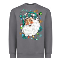 Western Santa Christmas Heavyweight Sweatshirt | Teevron
