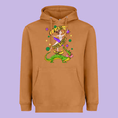 Let The Good Times Roll (2) Heavyweight Hoodie Designed By Cowgirlartshop