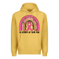 In October We Wear Pink Rainbow Premium Hoodie | Teevron
