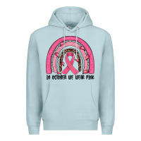 Blue Mist in october we wear pink rainbow Premium Hoodie - JahusDesignShop