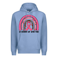 Colony Blue in october we wear pink rainbow Premium Hoodie - JahusDesignShop