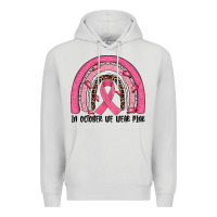 Dove Grey in october we wear pink rainbow Premium Hoodie - JahusDesignShop