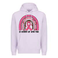 Lilac in october we wear pink rainbow Premium Hoodie - JahusDesignShop