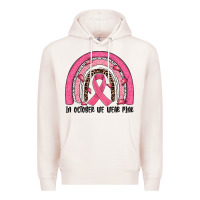 Pale Pink in october we wear pink rainbow Premium Hoodie - JahusDesignShop