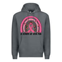 Rock in october we wear pink rainbow Premium Hoodie - JahusDesignShop