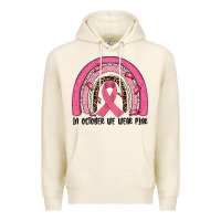 Tofu in october we wear pink rainbow Premium Hoodie - JahusDesignShop