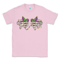 Bubblegum Pink skeleton hands mardi gras Classic Tee - MaliasSmallBusiness