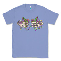 Colony Blue skeleton hands mardi gras Classic Tee - MaliasSmallBusiness