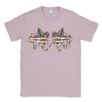 Lilac skeleton hands mardi gras Classic Tee - MaliasSmallBusiness