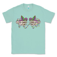 Seafoam skeleton hands mardi gras Classic Tee - MaliasSmallBusiness