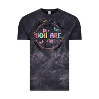 Cloud Black you are enough Vintage Tee - MaliasSmallBusiness
