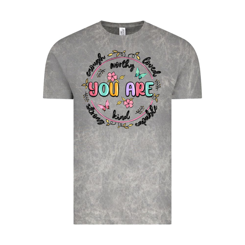 You Are Enough Vintage Tee by MaliasSmallBusiness | Teevron