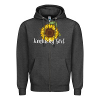Charcoal Heather Kentucky Girl Zipper Hoodie - Bettercallsaul