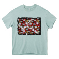 Arona christmas snow crystals background Heavy Core Tee - BundleAndBundleShop