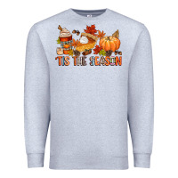 Heather Grey tis the season Premium Sweatshirt - CowGirlArtShop