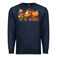 Navy tis the season Premium Sweatshirt - CowGirlArtShop