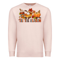 Pale Pink tis the season Premium Sweatshirt - CowGirlArtShop