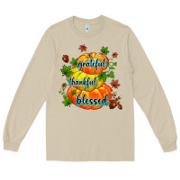 Mushroom grateful thankful blessed Long Sleeve Tee - MaliasSmallBusiness