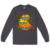 Smoke grateful thankful blessed Long Sleeve Tee - MaliasSmallBusiness