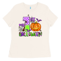 Bone my first halloween pumpkin Ladies Tee - AdoDesignShop