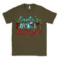 Army Green santa s favorite nurse Classic Tee - JahusDesignShop