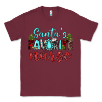 Burgundy santa s favorite nurse Classic Tee - JahusDesignShop