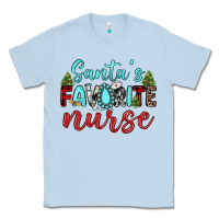 Dusty Blue santa s favorite nurse Classic Tee - JahusDesignShop