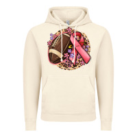 Vintage Artic breast cancer ribbon and american football Vintage Hoodie - MaliasSmallBusiness