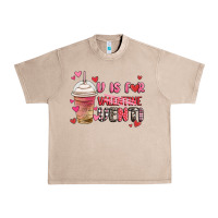 French Oak v is for valentine venti coffee cup Urban Heavy Tee - MaliasSmallBusiness